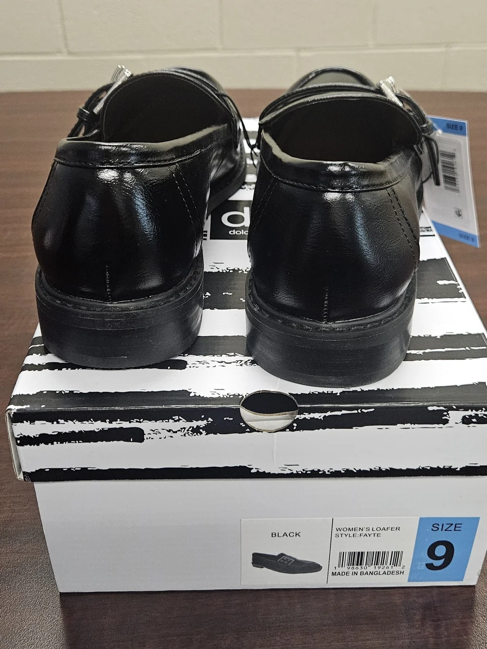 DV by Dolce Vita Black Buckle Penny Loafers